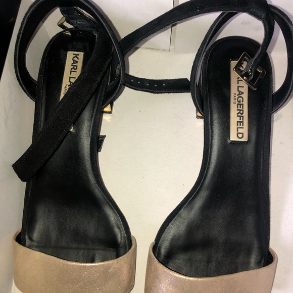 Karl Lagerfeld Gild Trim Sandals - Picture 3 of 4